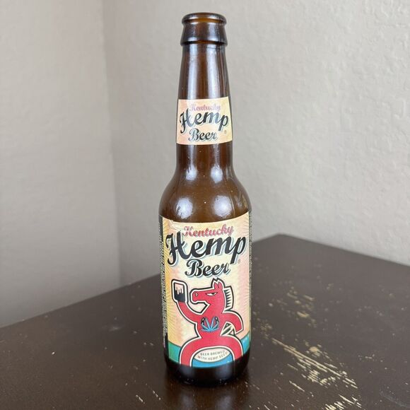 Kentucky Hemp Beer Bottle Lexington Brewing Company KY 12 Oz Amber Brown - Picture 1 of 6